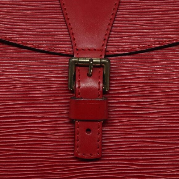LOUIS VUITTON Epi Jeune Fille MM Shoulder Bag Red M52157 LV Auth 119841 - Picture 10 of 16